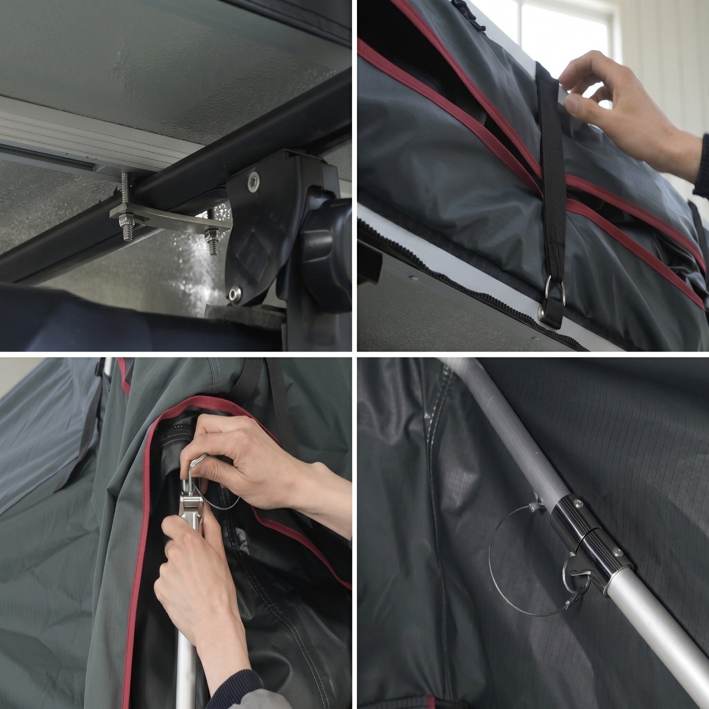 Eagle Soft Shell House-Shape Rooftop Tent — Telescopic Ladder