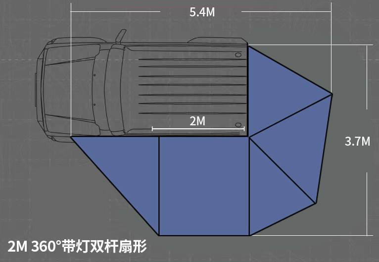 XRF27XL-32LED 270°XL Double-Pole Full-Light Fan-Shaped (3rd Gen.) — Full-Length 12V Tri-Colour Light