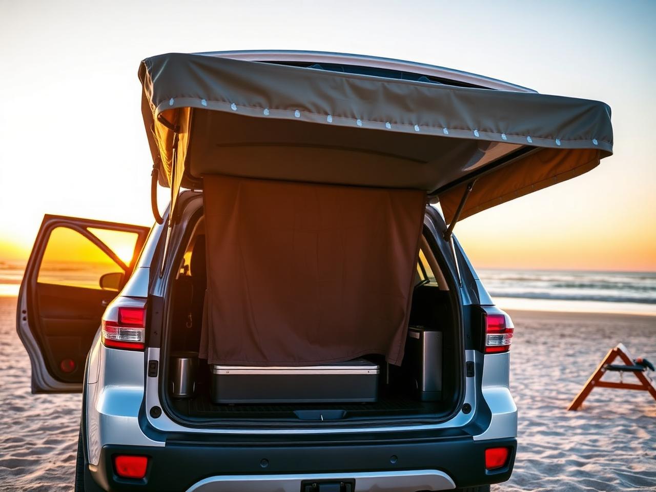 White Tailgate Shelter