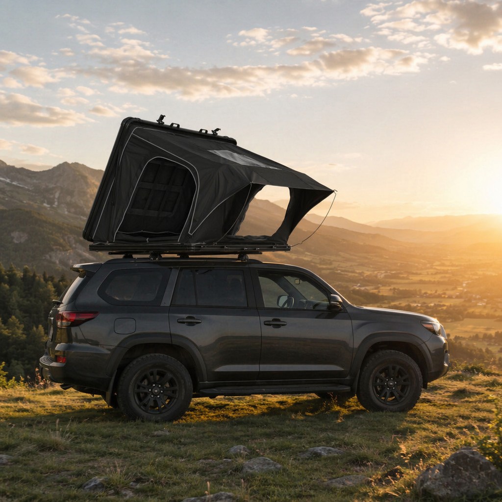 Quick-Setup Aluminum Slimline Rooftop Tent