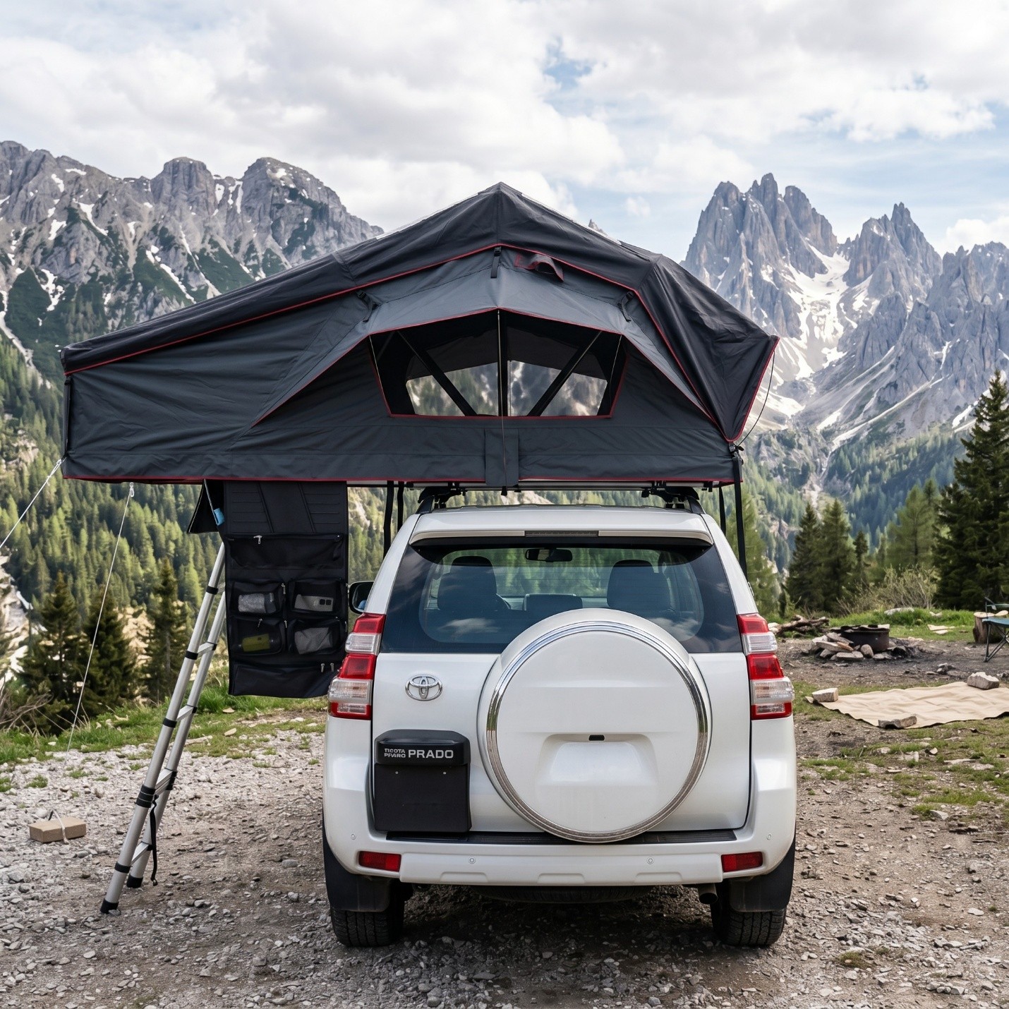 Soft shell roof top tents