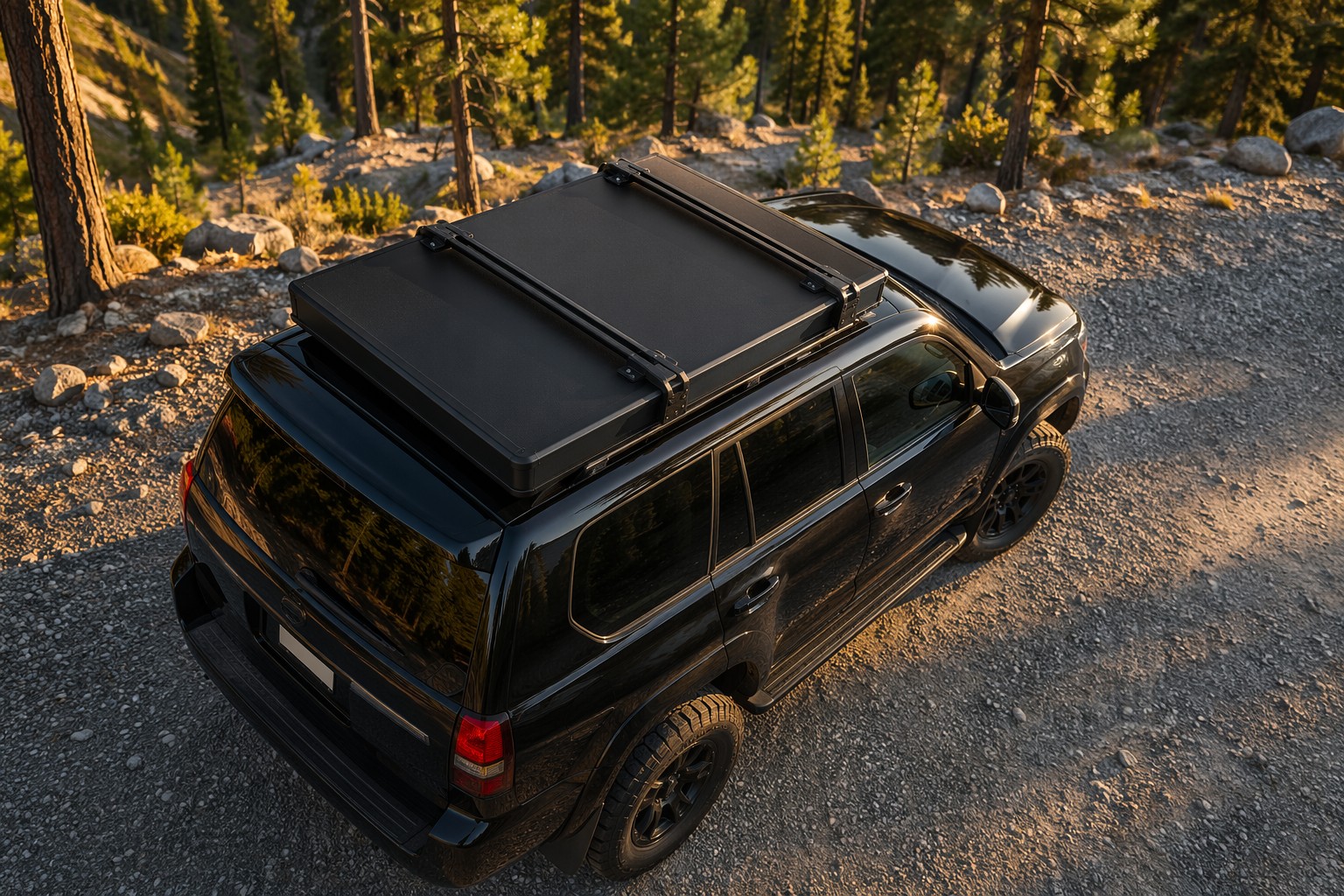 Aluminum triangle rooftop tents