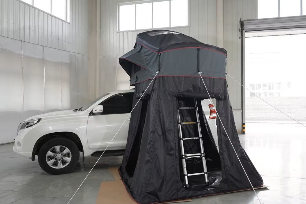 Extended Soft Shell Rooftop Tent with Annex — Matched Fabric