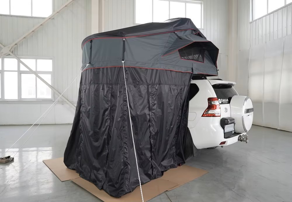 Extended Soft Shell Rooftop Tent with Annex — Two-Storey Camp