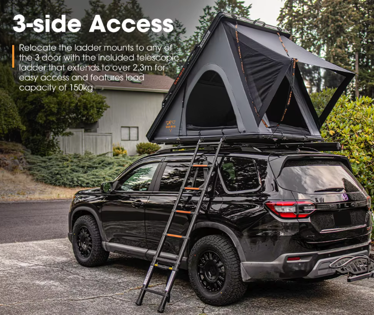 Aluminum Shell Pop-Up Rooftop Tent — Flagship Package — Impact Protection